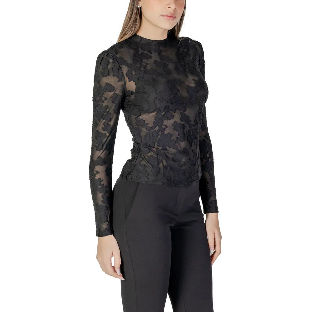 Morgan De Toi Black Polyester Long Sleeve - IT38|XS - T-Shirts
