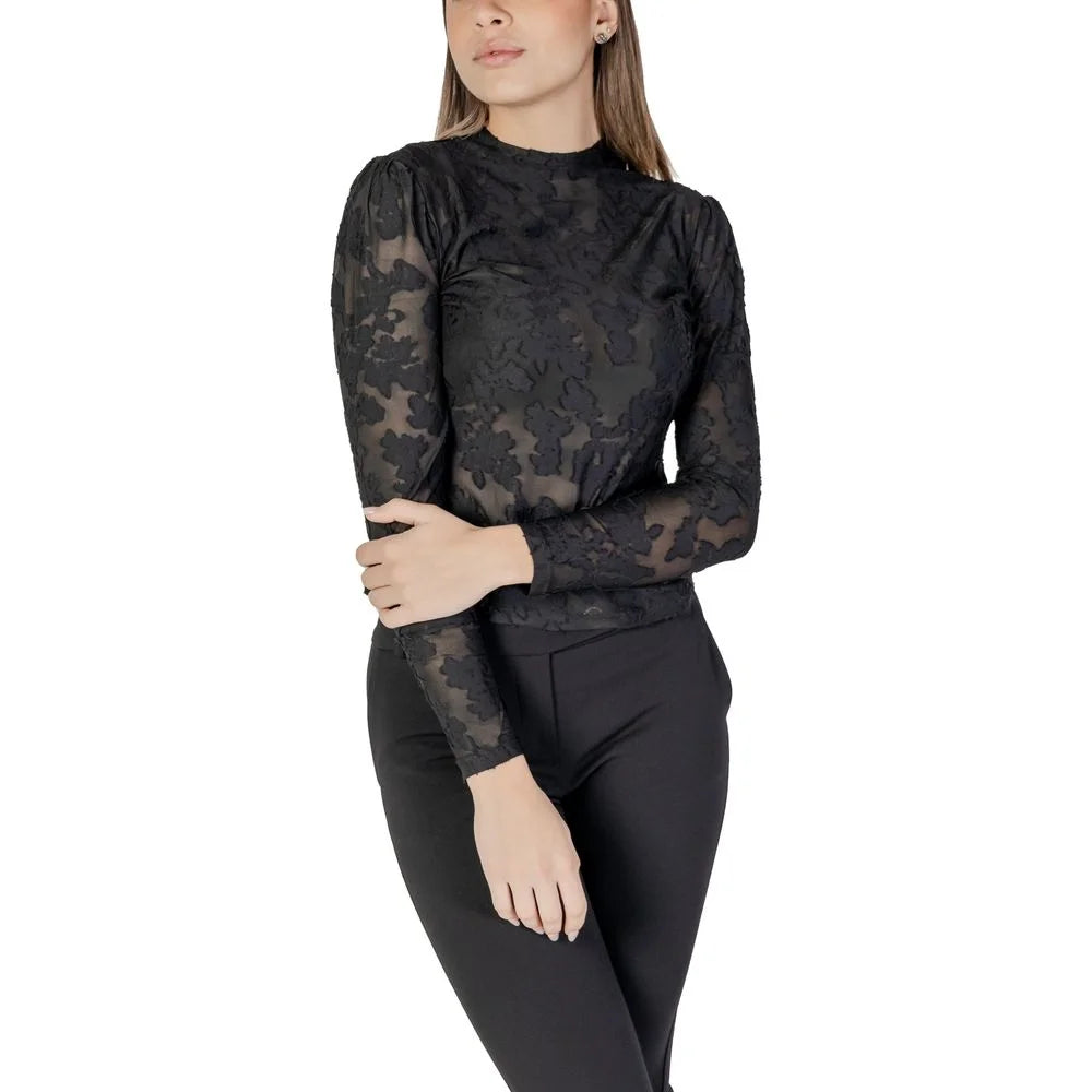 Morgan De Toi Black Polyester Long Sleeve - IT38|XS - T-Shirts