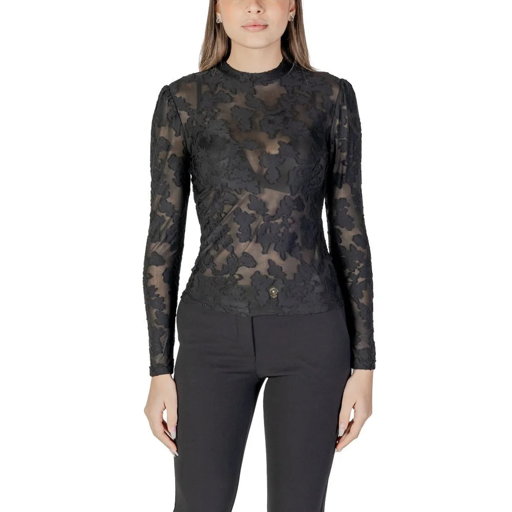 Morgan De Toi Black Polyester Long Sleeve - IT38|XS - T-Shirts
