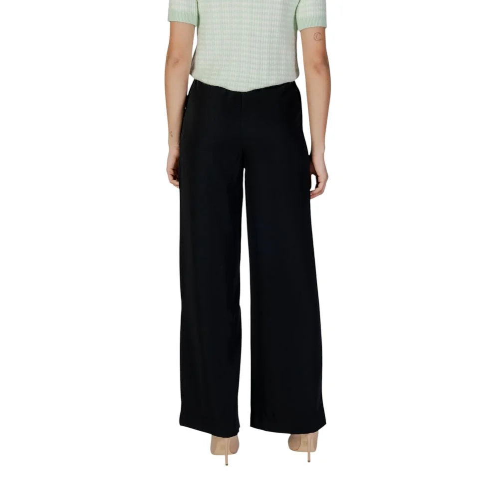 Morgan De Toi Black Polyester Pant - 34 | XXS - Trousers