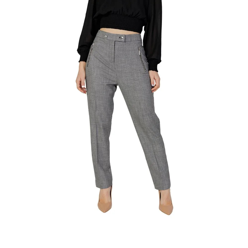 Morgan De Toi Black Polyester Pant - IT44|L - Trousers