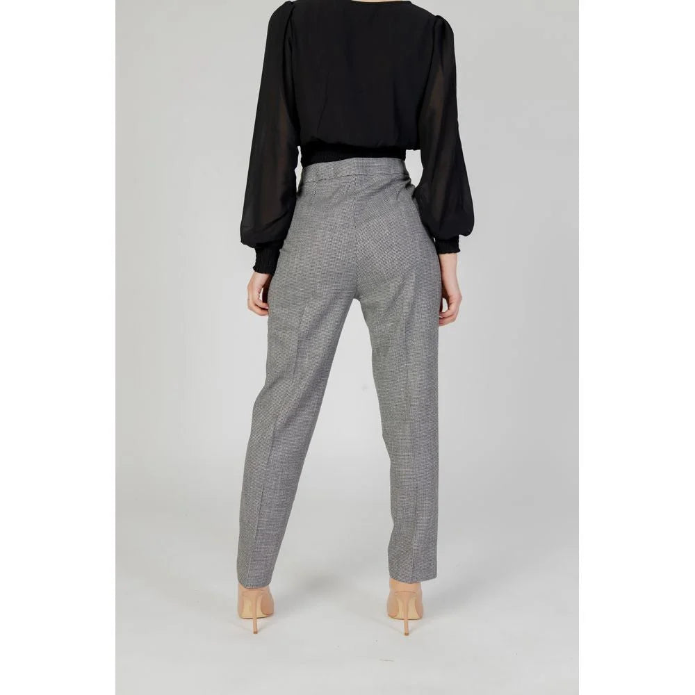 Morgan De Toi Black Polyester Pant - IT44|L - Trousers