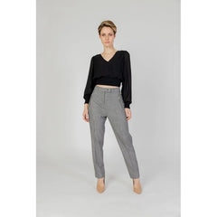 Morgan De Toi Black Polyester Pant - IT44|L - Trousers