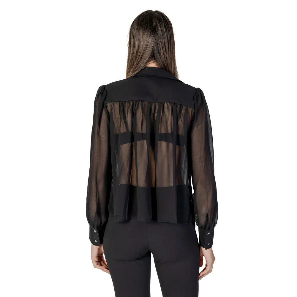 Morgan De Toi Black Polyester Shirt - IT36|XXS
