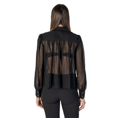 Morgan De Toi Black Polyester Shirt - IT36|XXS