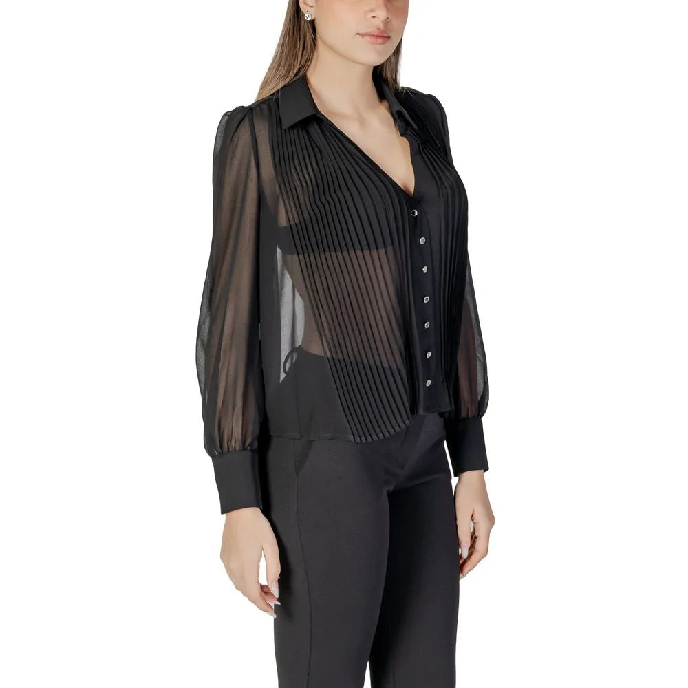 Morgan De Toi Black Polyester Shirt - IT36|XXS - Shirts