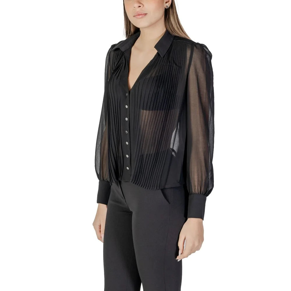 Morgan De Toi Black Polyester Shirt - IT36|XXS - Shirts
