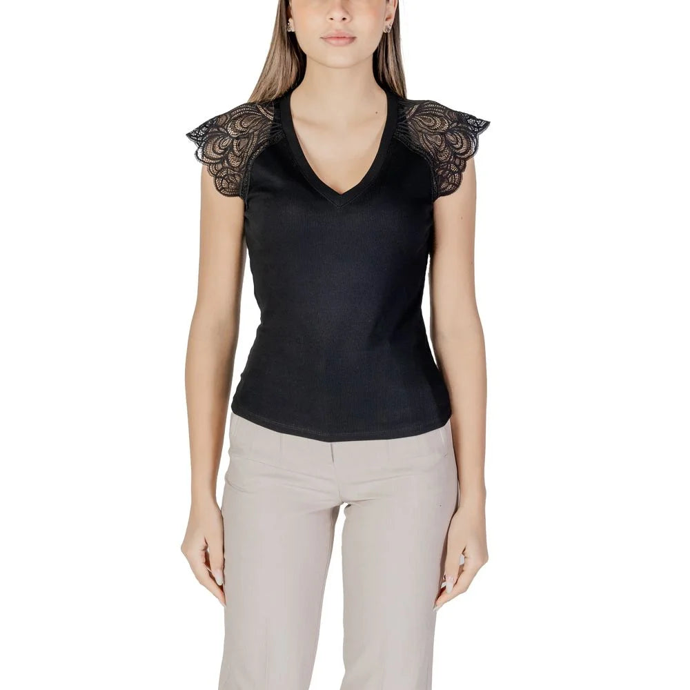Morgan De Toi Black Recycled Polyester Tank Top - IT38|XS - Tank Tops
