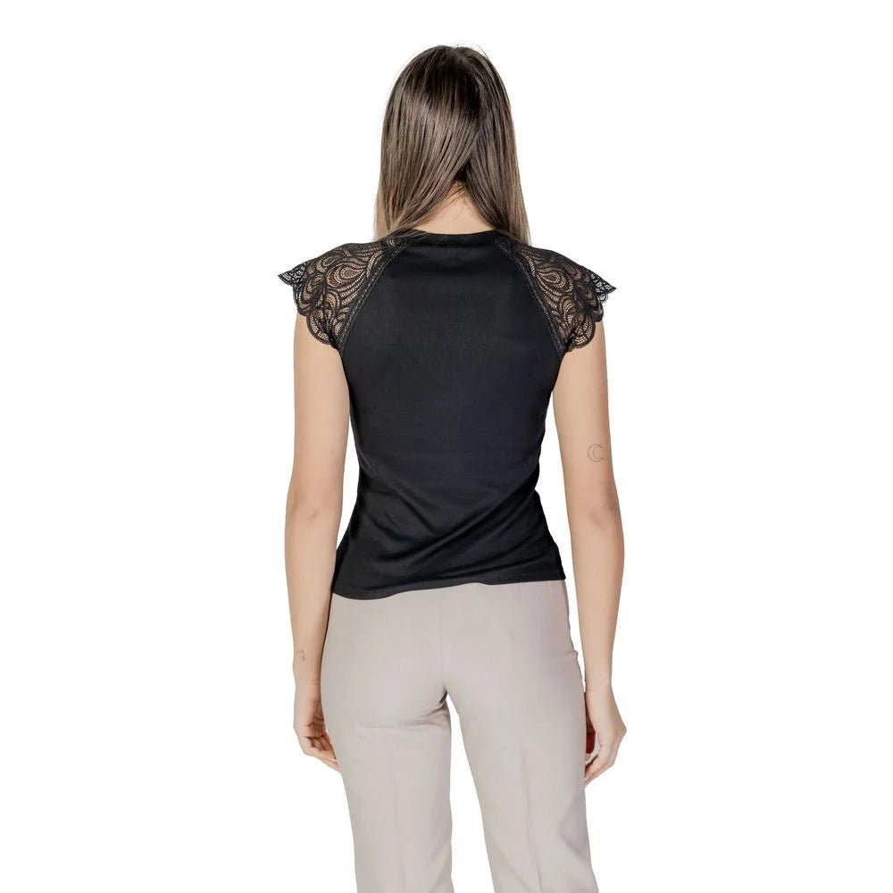 Morgan De Toi Black Recycled Polyester Tank Top - IT38|XS - Tank Tops