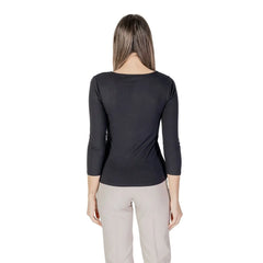 Morgan De Toi Black Viscose Long Sleeve - IT42|M - T-Shirts