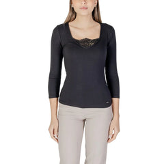 Morgan De Toi Black Viscose Long Sleeve - IT42|M - T-Shirts