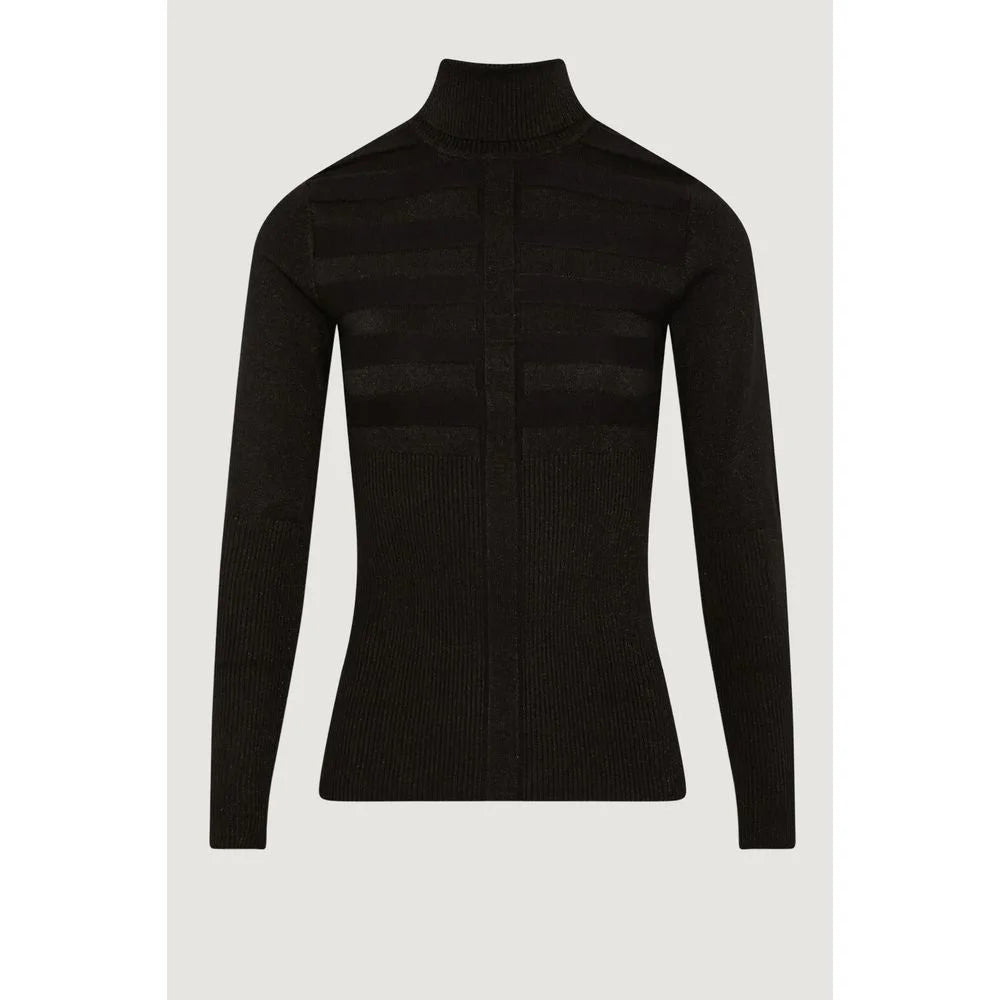 Morgan De Toi Black Viscose Turtleneck - Sweaters