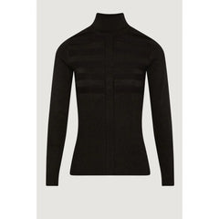 Morgan De Toi Black Viscose Turtleneck - Sweaters