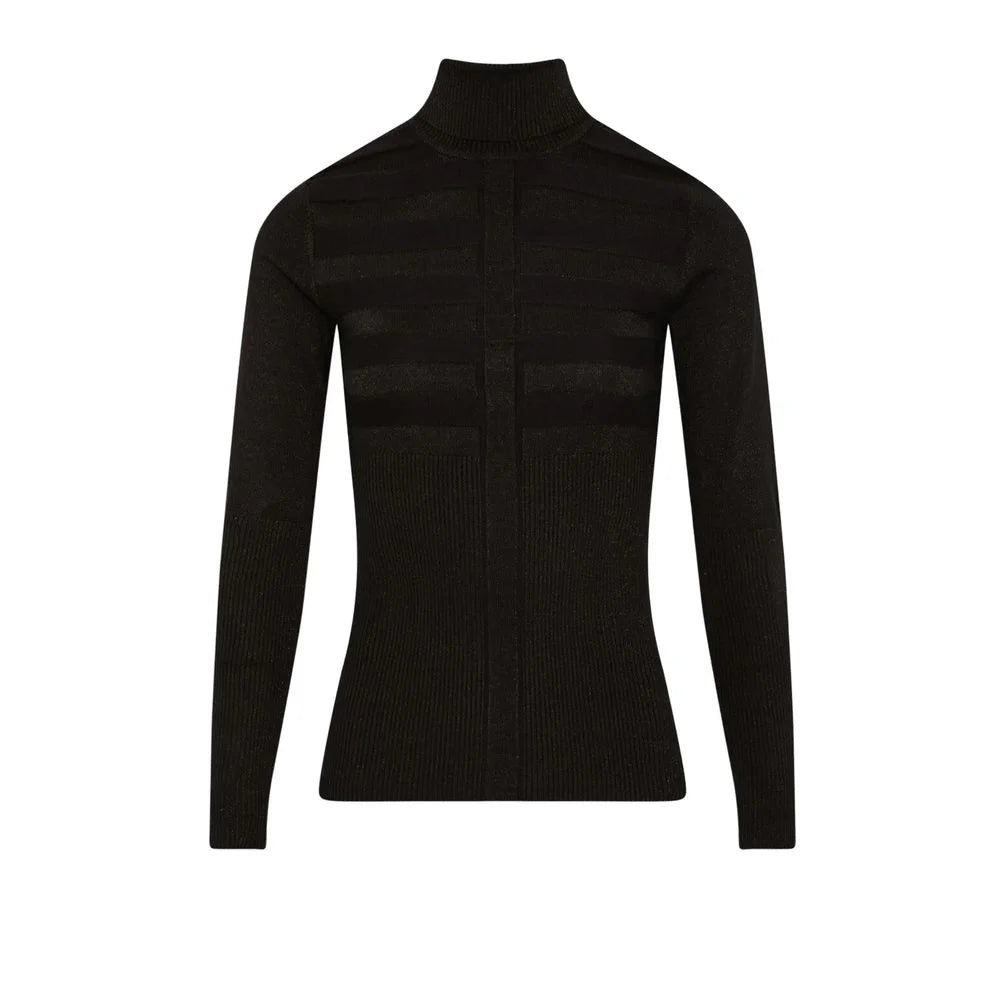 Morgan De Toi Black Viscose Turtleneck - Sweaters