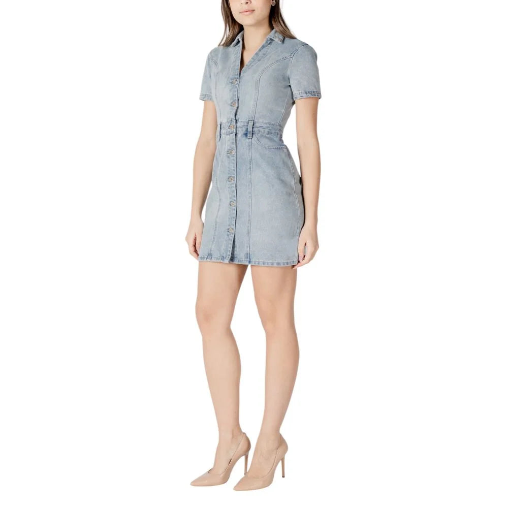 Morgan De Toi Blue Cotton Midi - IT36|XXS - Dresses