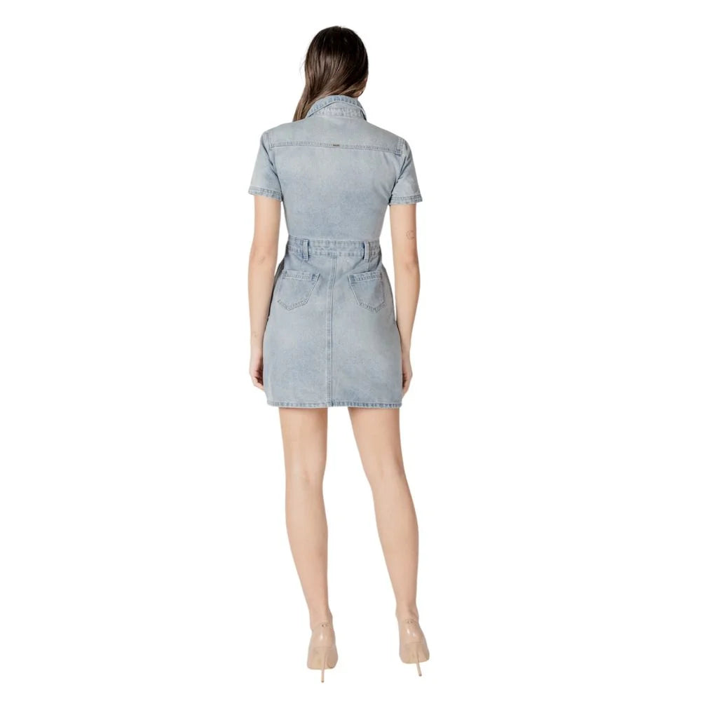 Morgan De Toi Blue Cotton Midi - IT36|XXS - Dresses