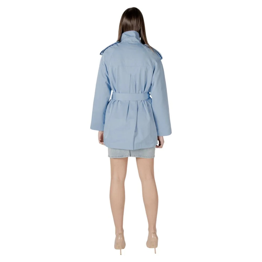 Morgan De Toi Blue Cotton Parka - Parkas
