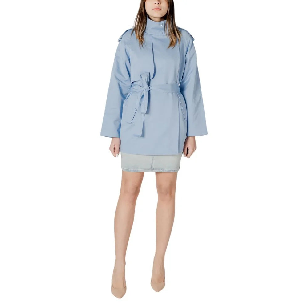 Morgan De Toi Blue Cotton Parka - Parkas