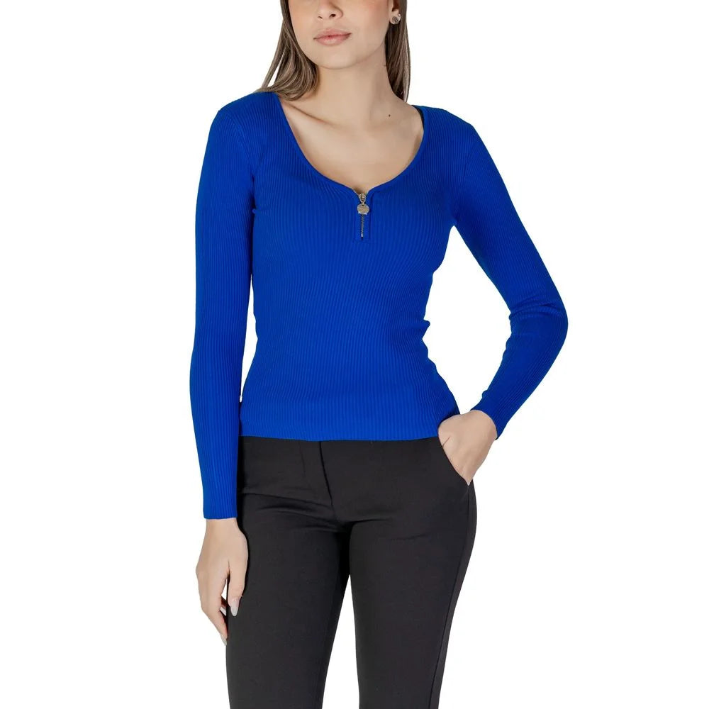 Morgan De Toi Blue Polyamide Sportswear - IT42|M - Sweaters