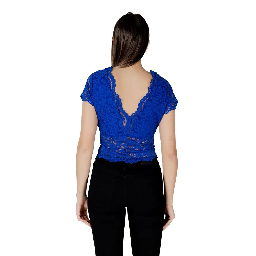 Morgan De Toi Blue Polyamide Top - Blouses