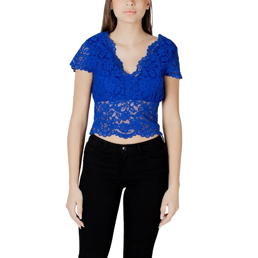 Morgan De Toi Blue Polyamide Top - Blouses