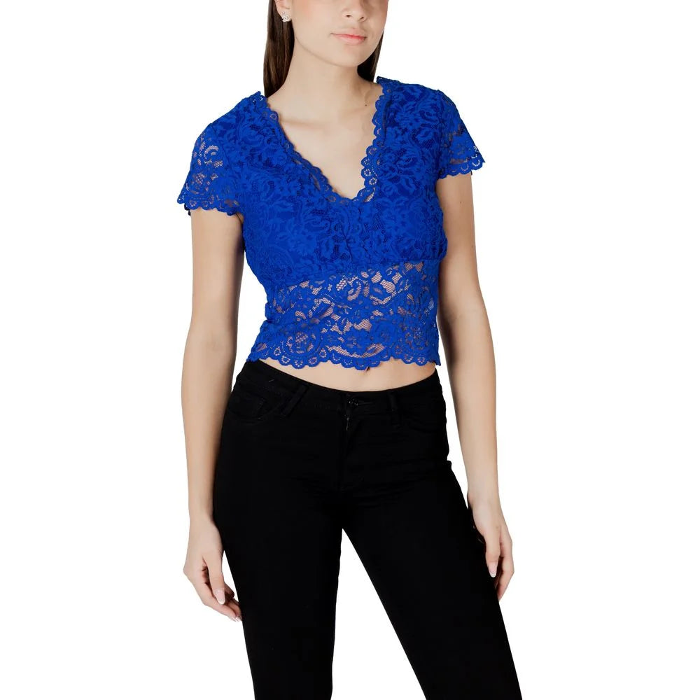 Morgan De Toi Blue Polyamide Top - Blouses