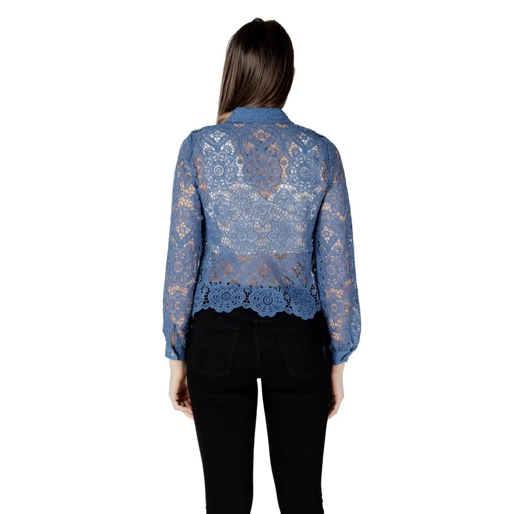Morgan De Toi Blue Polyester Blouse - IT42|M - Blouses
