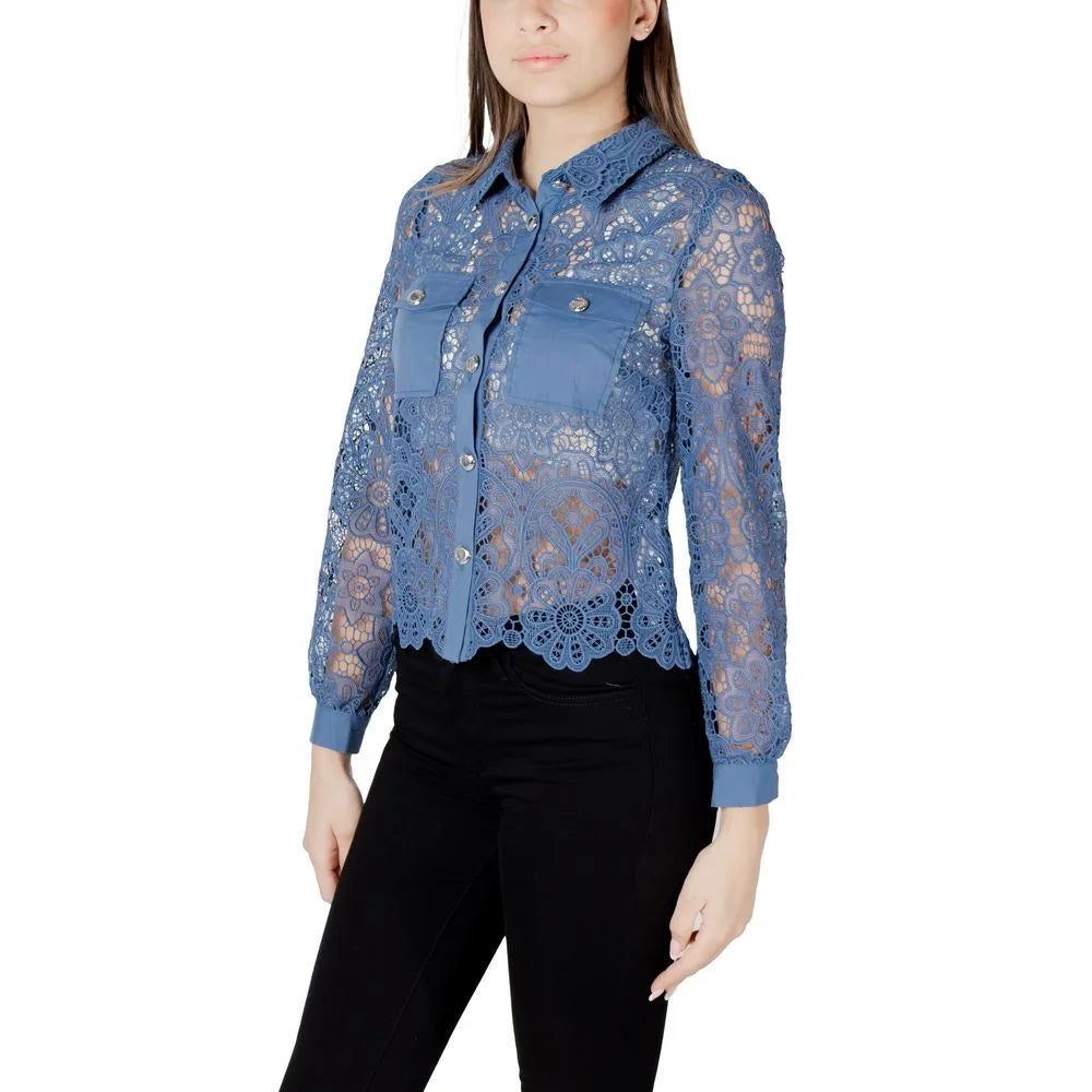 Morgan De Toi Blue Polyester Blouse - IT42|M - Blouses