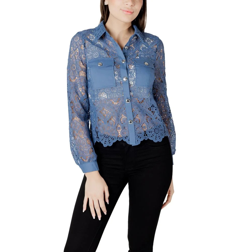 Morgan De Toi Blue Polyester Blouse - IT42|M - Blouses