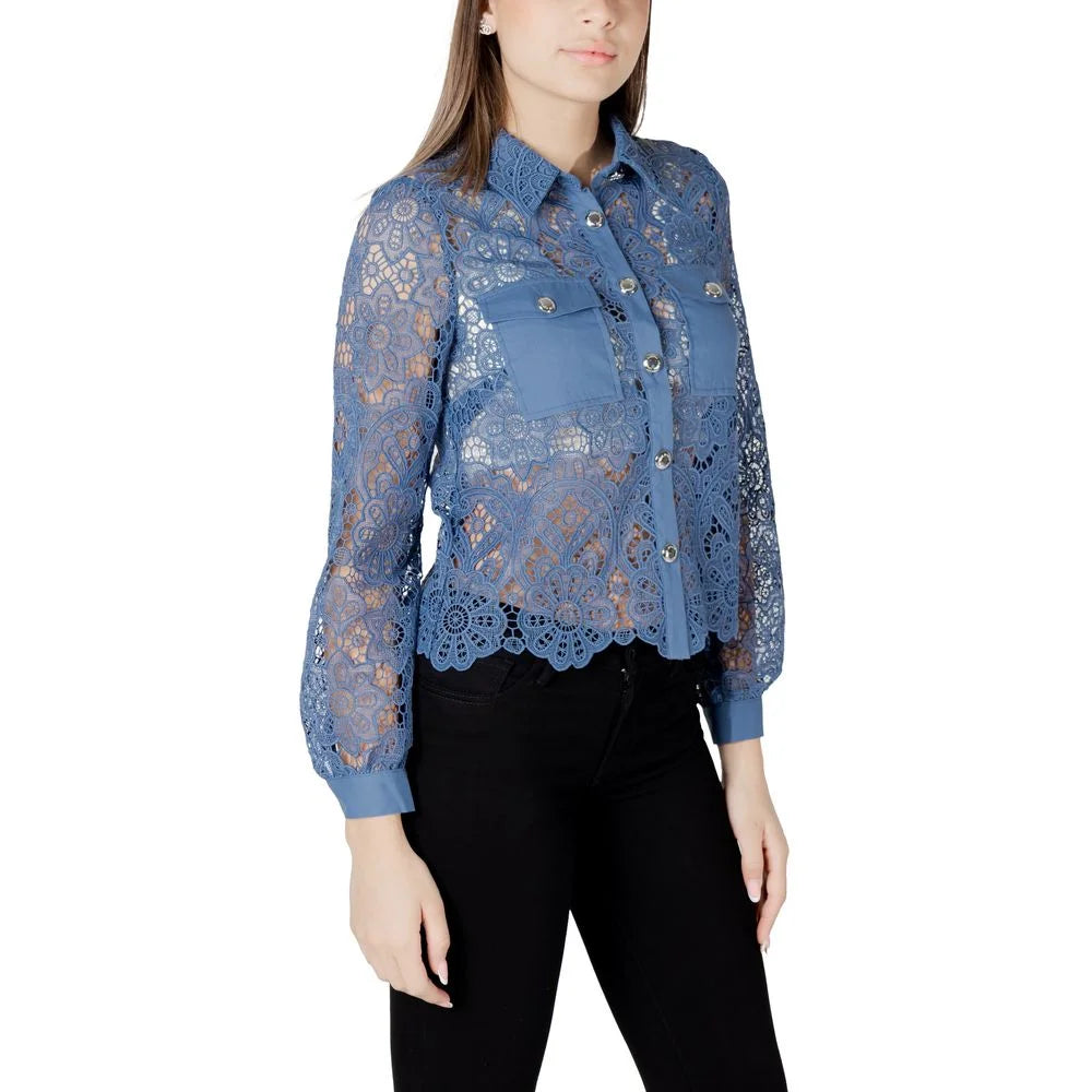 Morgan De Toi Blue Polyester Blouse - IT42|M - Blouses