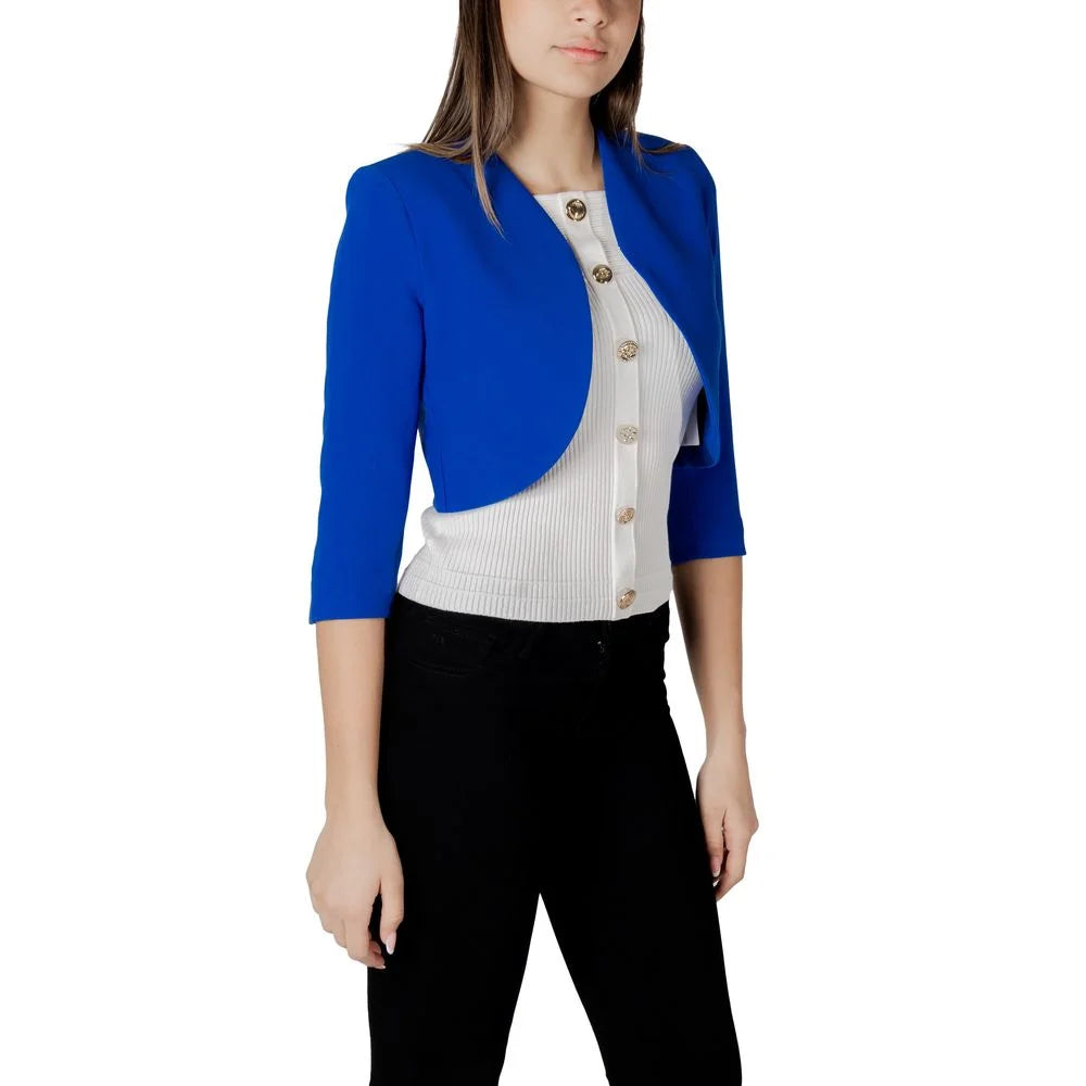Morgan De Toi Blue Polyester Sweater - Bolero Jackets