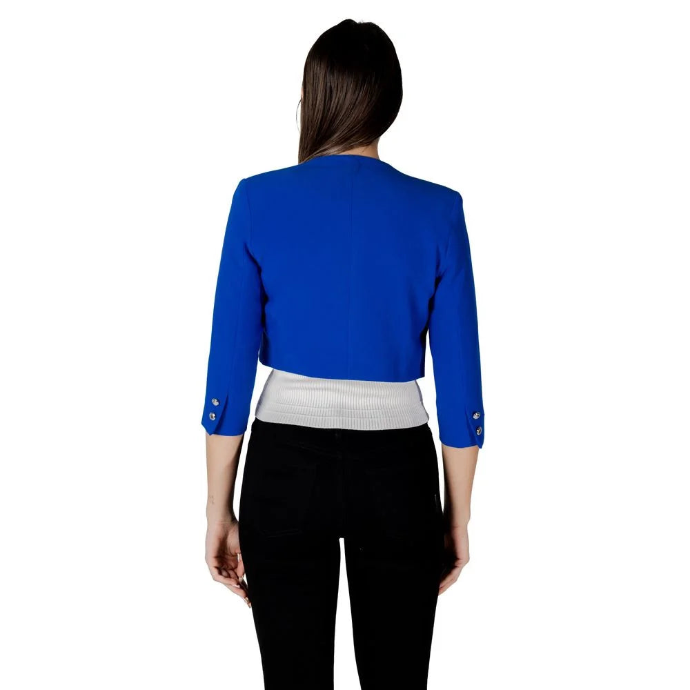 Morgan De Toi Blue Polyester Sweater - Bolero Jackets