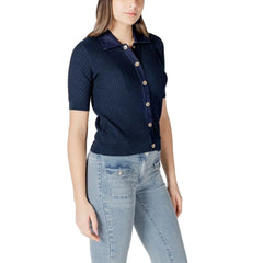 Morgan De Toi Blue Polyester Sweater - IT42|M
