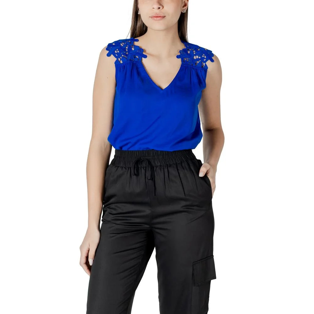 Morgan De Toi Blue Polyester Tank Top - 34 | XXS - Tank Tops