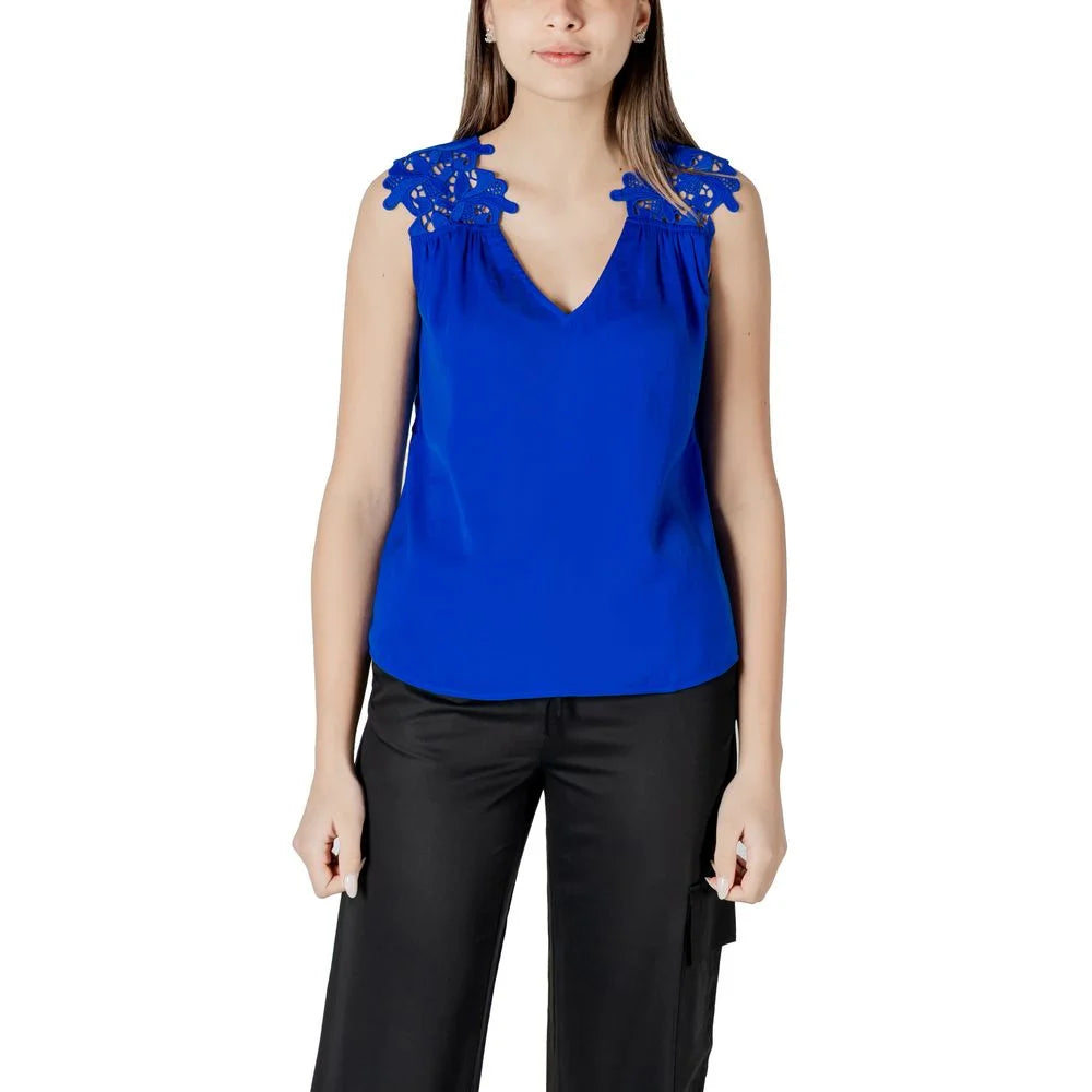 Morgan De Toi Blue Polyester Tank Top - 34 | XXS - Tank Tops