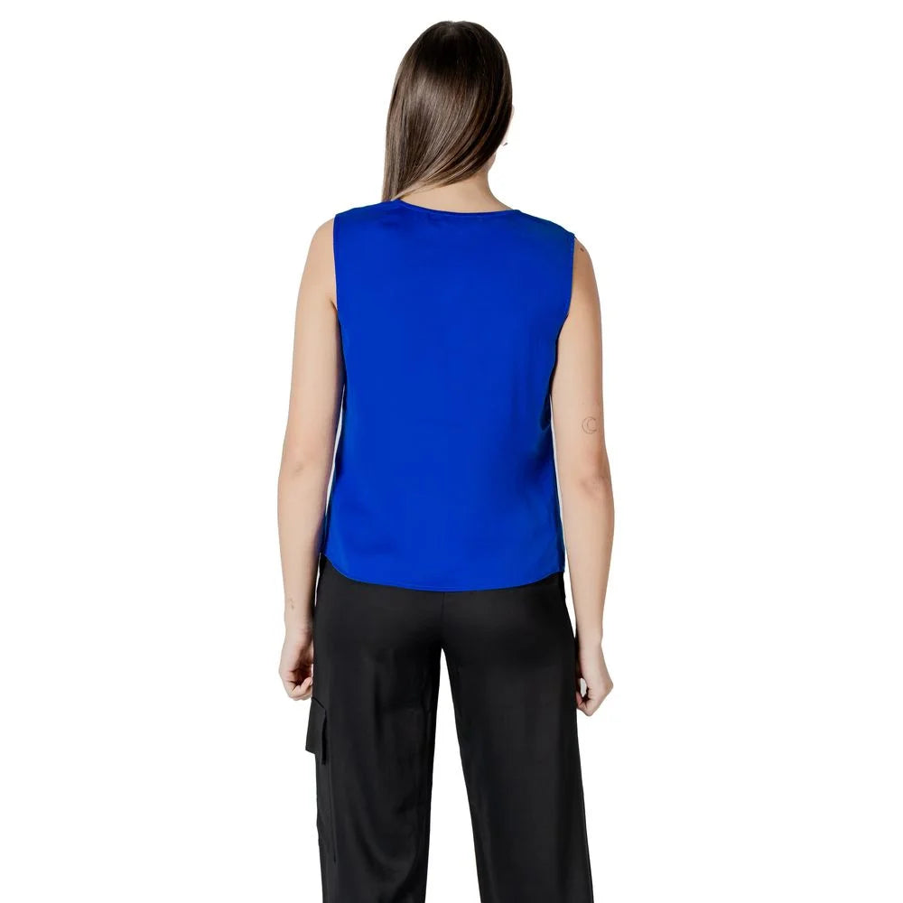 Morgan De Toi Blue Polyester Tank Top - 34 | XXS - Tank Tops