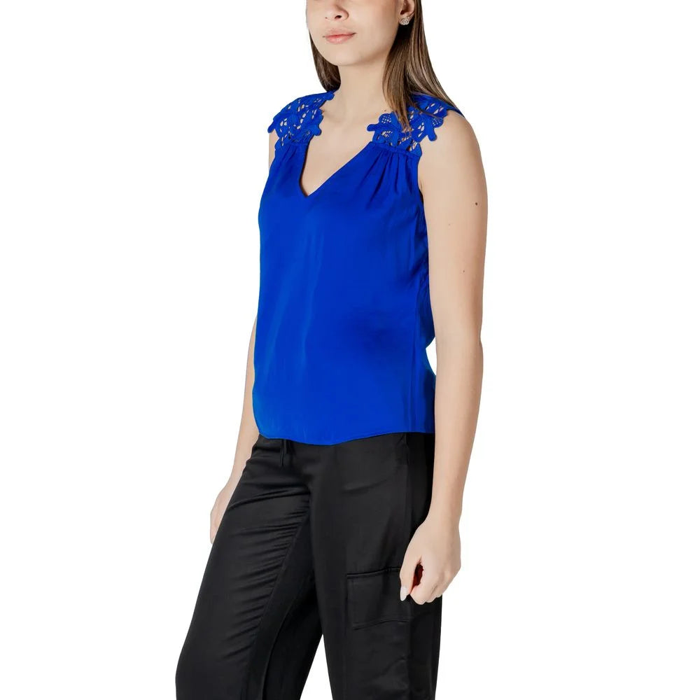 Morgan De Toi Blue Polyester Tank Top - 34 | XXS - Tank Tops