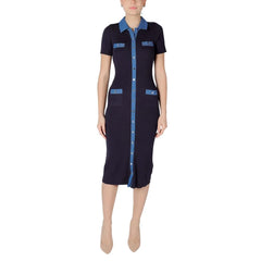 Morgan De Toi Blue Viscose Long - Dresses