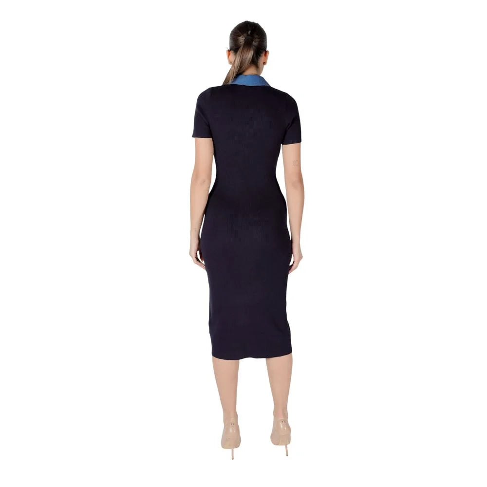 Morgan De Toi Blue Viscose Long - Dresses