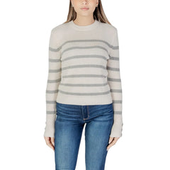 Morgan De Toi Cream Cotton Sweater - Sweaters