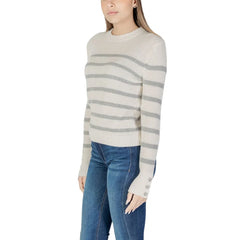 Morgan De Toi Cream Cotton Sweater - Sweaters