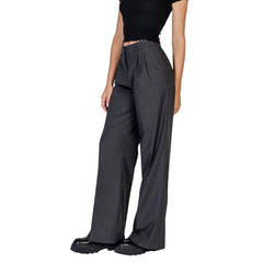 Morgan De Toi Gray Polyester Pant - IT40|S - Trousers