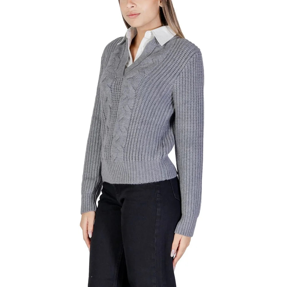 Morgan De Toi Gray Viscose Sweater - IT44|L - Sweaters