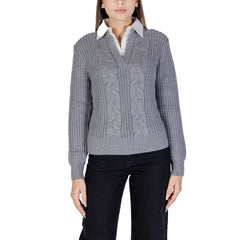 Morgan De Toi Gray Viscose Sweater - IT44|L - Sweaters