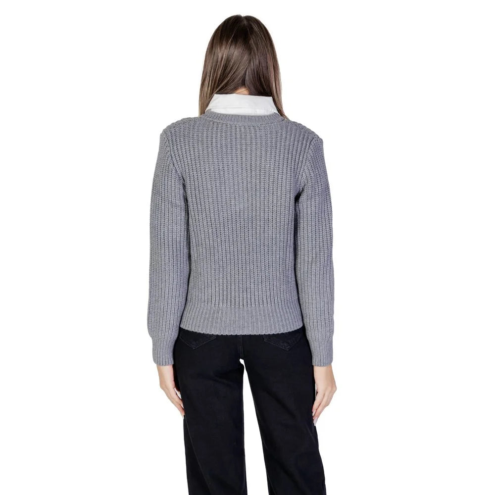 Morgan De Toi Gray Viscose Sweater - IT44|L - Sweaters
