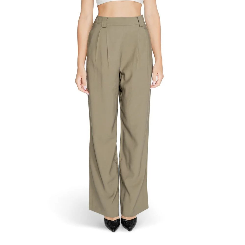 Morgan De Toi Green Cotton Pant - IT40|S - Trousers