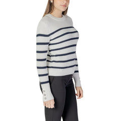 Morgan De Toi White Cotton Sweater - Sweaters