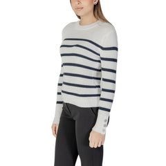 Morgan De Toi White Cotton Sweater - Sweaters
