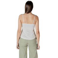 Morgan De Toi White Modal Tank Top - IT38|XS - Tank Tops