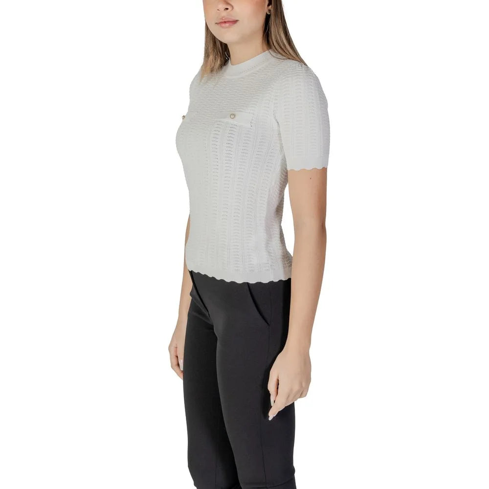 Morgan De Toi White Recycled Polyester Sweater - Sweaters